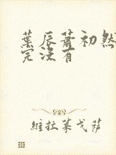 叶辰萧初然更新完没有