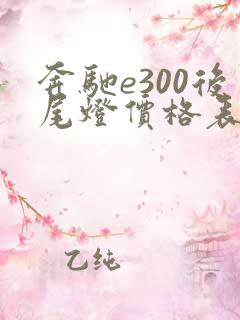 奔驰e300后尾灯价格表