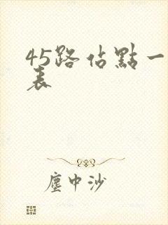 45路站点一览表
