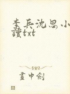 李兵沈思小说阅读txt