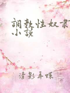 调教性奴隶母狗小说