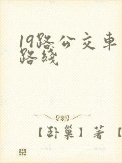 19路公交车站路线