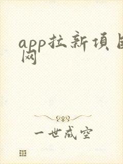app拉新项目网