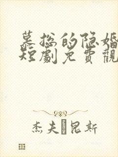 慕总的隐婚罪妻短剧免费观看