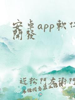 安卓app软件开发 安卓app软件开发