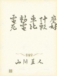 电动车什么时候充电比较好