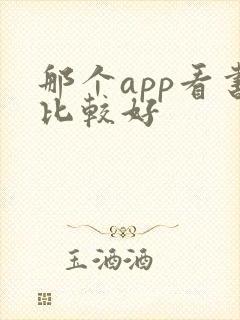 那个app看书比较好