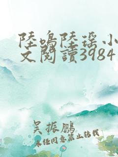 陆鸣陆瑶小说全文阅读3984章