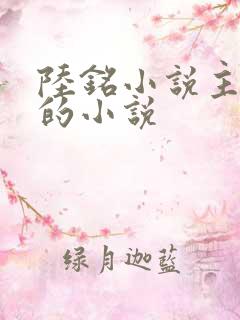 陆铭小说主角名的小说