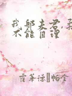 我那夫君,柔弱不能自理