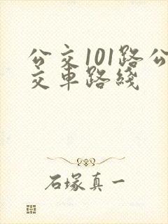 公交101路公交车路线