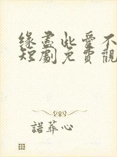 缘尽此爱不再言短剧免费观看