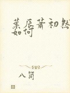 叶辰萧初然结局如何