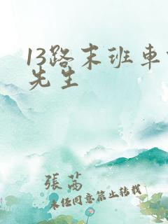 13路末班车何先生