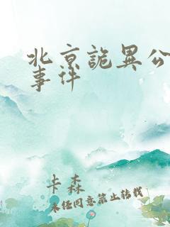 北京诡异公交车事件