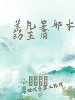 叶凡是哪本小说的主角 叶凡是哪本小说的主角