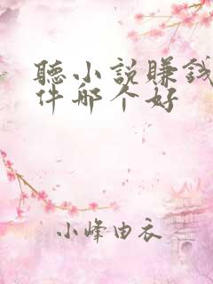 听小说赚钱的软件哪个好