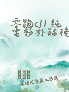 零跑c11 纯电动补贴后价格