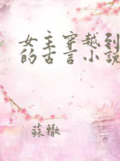 女主穿越到宋朝的古言小说