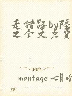 走错路by陆衍之全文免费阅读笔趣阁