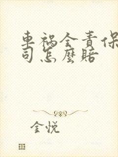 车祸全责保险公司怎么赔