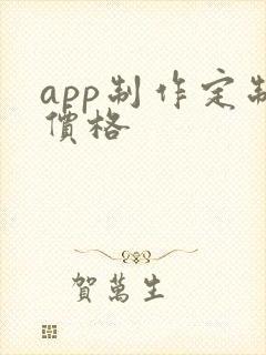 app制作定制价格
