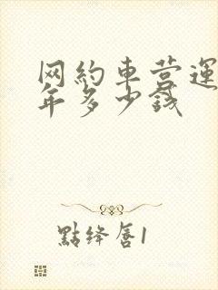网约车营运险一年多少钱