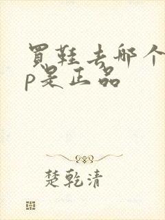 买鞋去哪个app是正品