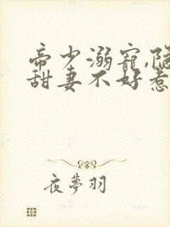 帝少溺宠,隐婚甜妻不好惹