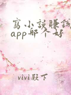 写小说赚钱软件app哪个好