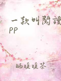 一款叫阅读的app