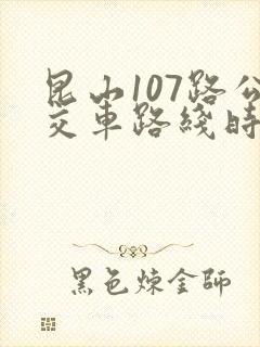 昆山107路公交车路线时间表
