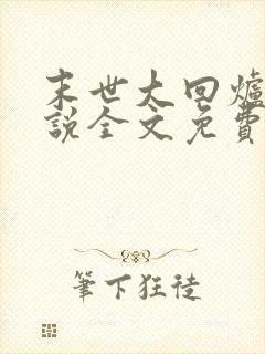 末世大回炉 小说全文免费阅读