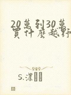 20万到30万买什么越野车好 20万到30万买什么越野车好