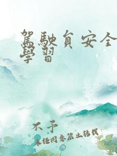 驾驶员安全培训学习