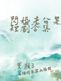 闪婚老公是豪门短剧合集 闪婚老公是豪门短剧合集
