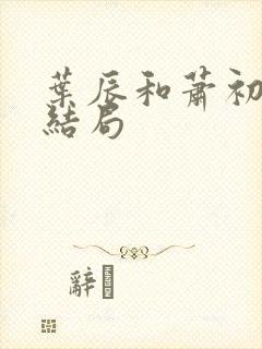 叶辰和萧初然大结局