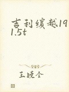 吉利缤越19款1.5t