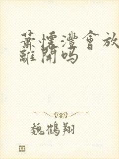 萧怀沣会放骆宁离开吗