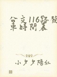 公交116路发车时间表