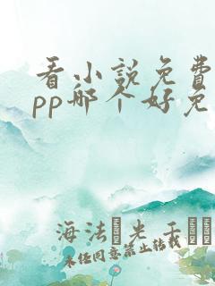 看小说免费的app哪个好免费