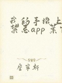 我的手机上全是禁忌app 叶霖