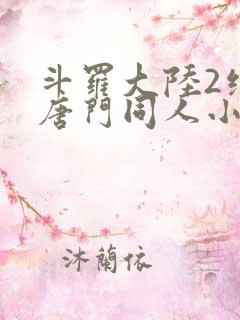 斗罗大陆2绝世唐门同人小说