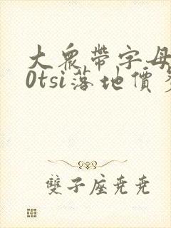 大众带字母330tsi落地价多少钱