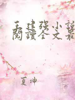 王建强小说免费阅读全文最新章节