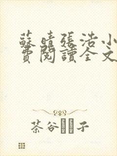 苏晴张浩小说免费阅读全文最新章节