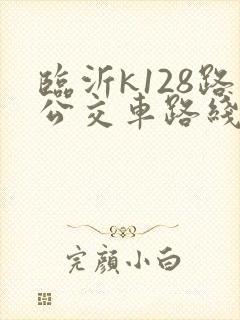 临沂k128路公交车路线图