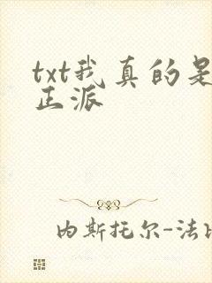 txt我真的是正派