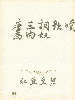 唐三调教喷水沦为肉奴