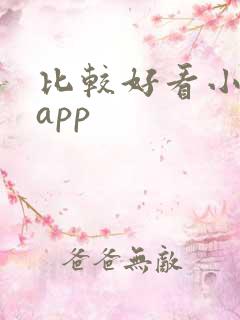 比较好看小说的app